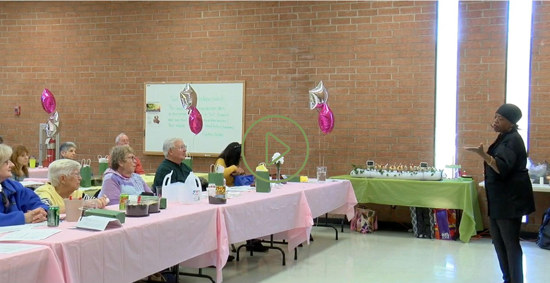 Davis Center at Maides Park hosts senior gardening workshop with Chef Bev.